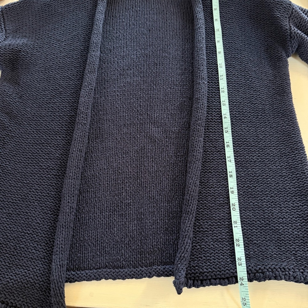 Velvet by Graham & Spencer Open Front Knit Cardigan – Navy Blue – Size M - Picture 5 of 8